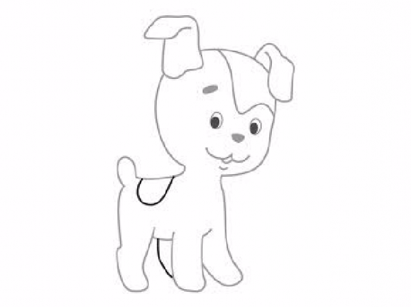 як намалювати собаку поетапно