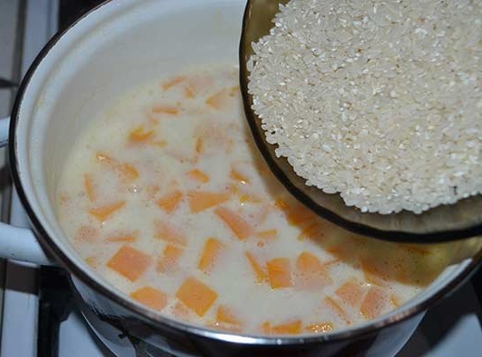 рецепт гарбузової каші з рисом