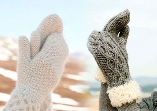 як зв'язати рукавички