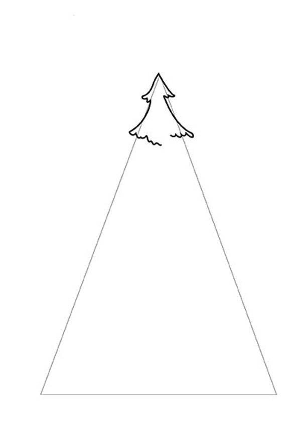 малюнок новорічна ялинка