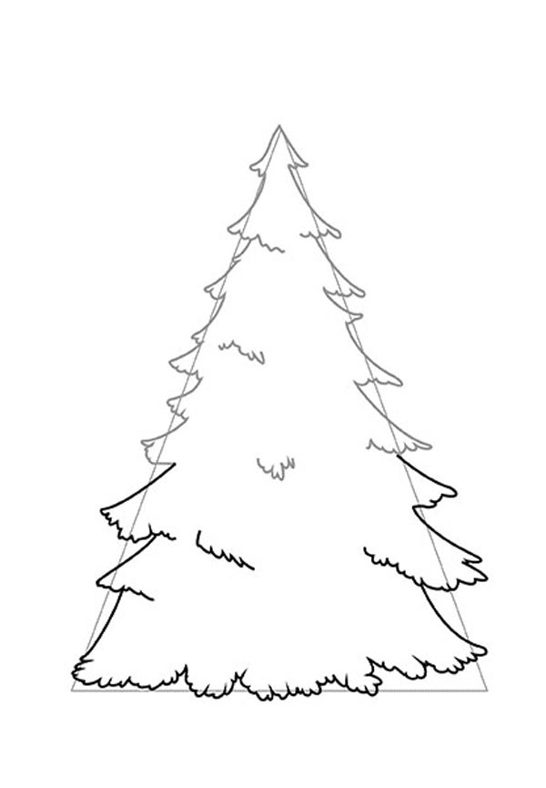 малюнок новорічної ялинки