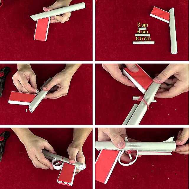 як зробити пістолет з паперу